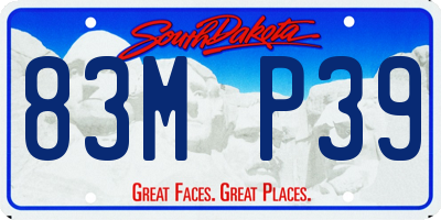 SD license plate 83MP39