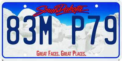 SD license plate 83MP79