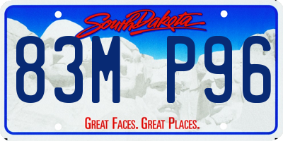 SD license plate 83MP96