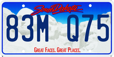 SD license plate 83MQ75