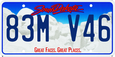 SD license plate 83MV46