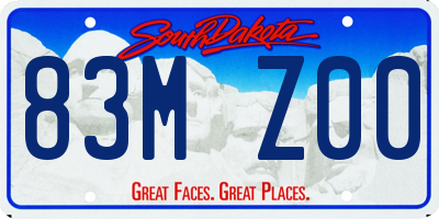 SD license plate 83MZ00