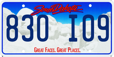 SD license plate 83OI09