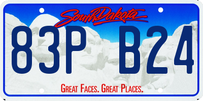 SD license plate 83PB24