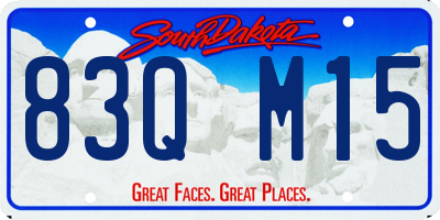 SD license plate 83QM15