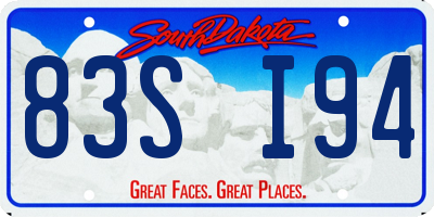 SD license plate 83SI94