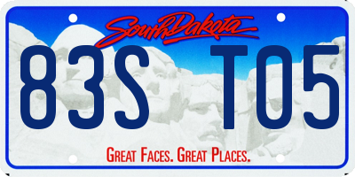 SD license plate 83ST05