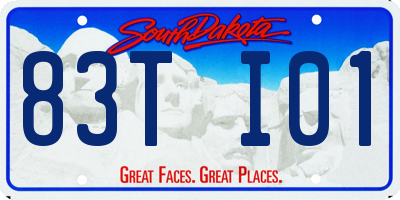 SD license plate 83TI01
