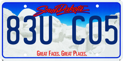 SD license plate 83UC05