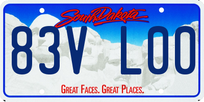 SD license plate 83VL00
