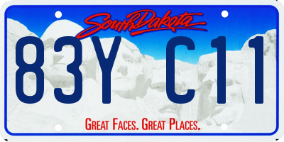 SD license plate 83YC11