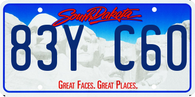 SD license plate 83YC60