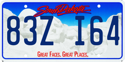 SD license plate 83ZI64