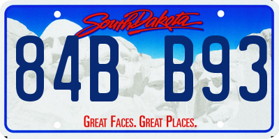 SD license plate 84BB93