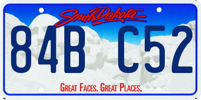 SD license plate 84BC52