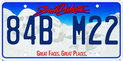 SD license plate 84BM22