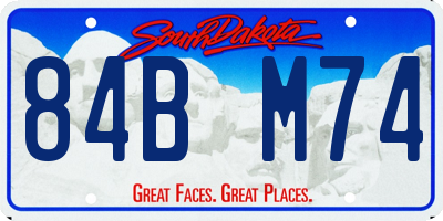 SD license plate 84BM74