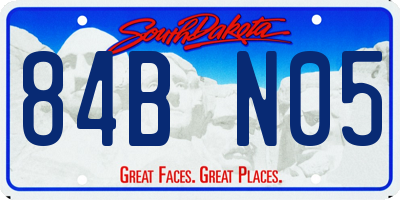 SD license plate 84BN05