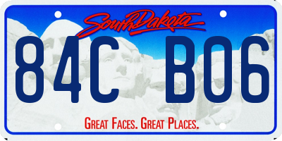 SD license plate 84CB06