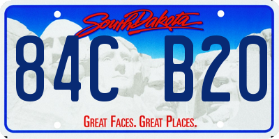SD license plate 84CB20