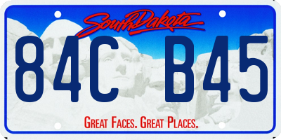 SD license plate 84CB45