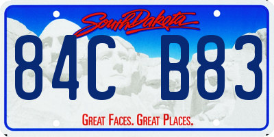 SD license plate 84CB83