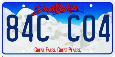 SD license plate 84CC04
