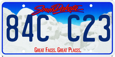 SD license plate 84CC23