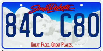 SD license plate 84CC80