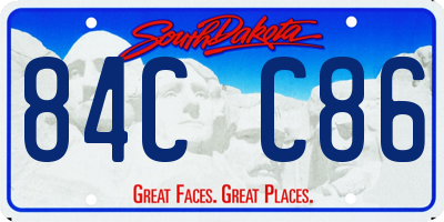 SD license plate 84CC86