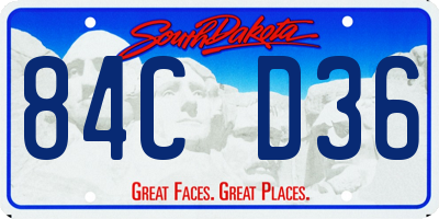 SD license plate 84CD36
