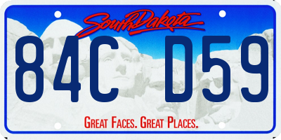 SD license plate 84CD59