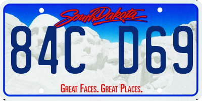 SD license plate 84CD69
