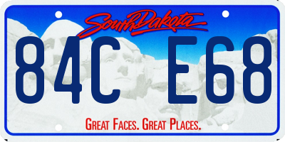 SD license plate 84CE68