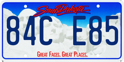 SD license plate 84CE85