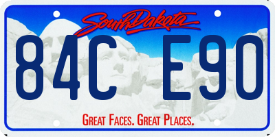 SD license plate 84CE90