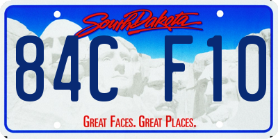 SD license plate 84CF10