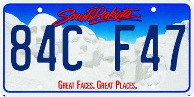 SD license plate 84CF47