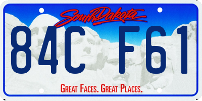 SD license plate 84CF61
