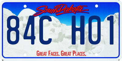 SD license plate 84CH01