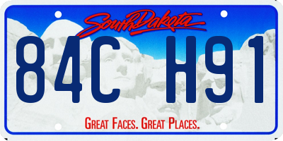 SD license plate 84CH91