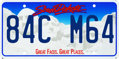SD license plate 84CM64