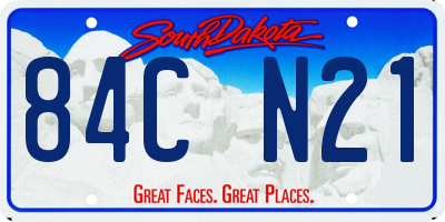 SD license plate 84CN21