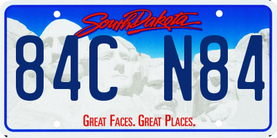 SD license plate 84CN84