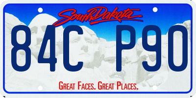 SD license plate 84CP90