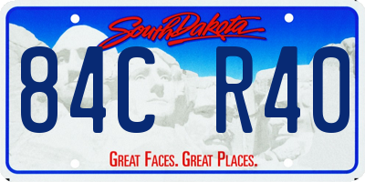 SD license plate 84CR40