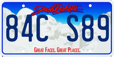 SD license plate 84CS89