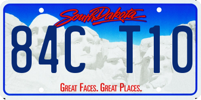 SD license plate 84CT10
