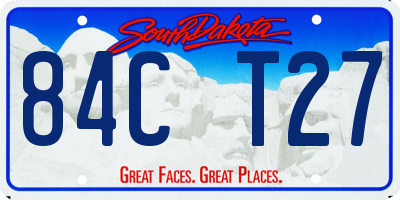 SD license plate 84CT27