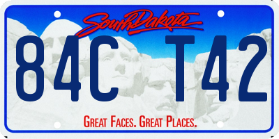SD license plate 84CT42